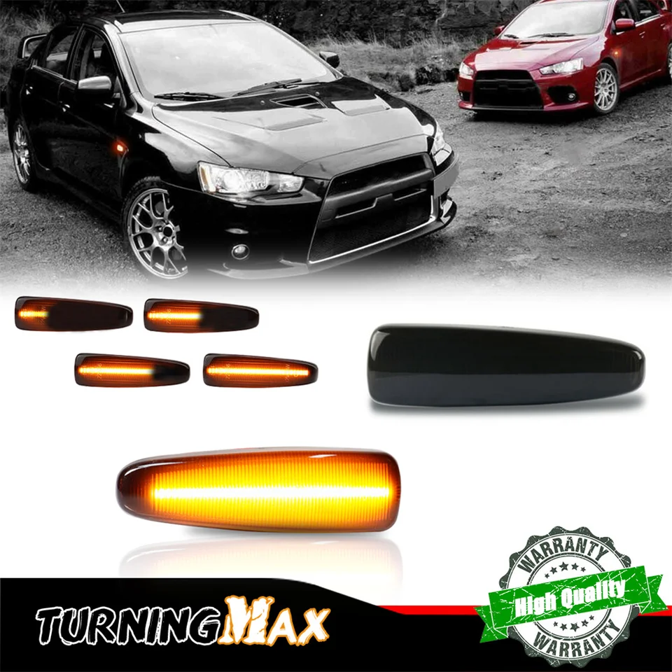 Sekvenčné LED auto predné bočné markerové signálne svetlá parkovacie svetlá pre Mitsubishi Lancer Evolution x Mirage Outlander Sport