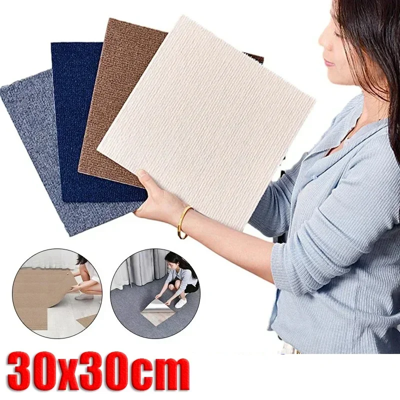 Self Adhesive Carpet podlahové dlaždice nálepka štvorcové kobercy Peel and Stick Mat Diy Podlahy do kuchyne