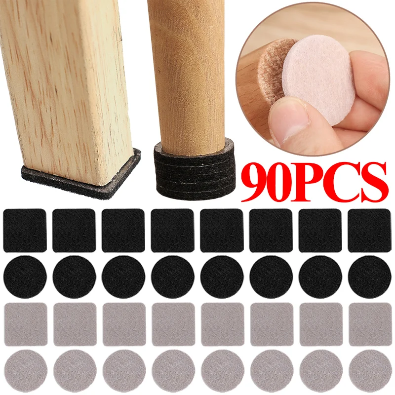 Self Adhesive Felt stoličky nohy podlahové chrániče podlahových chráničov nábytkového nábytku z tvrdého dreva Kryte okrúhle spodné podložky proti poškriabaniu