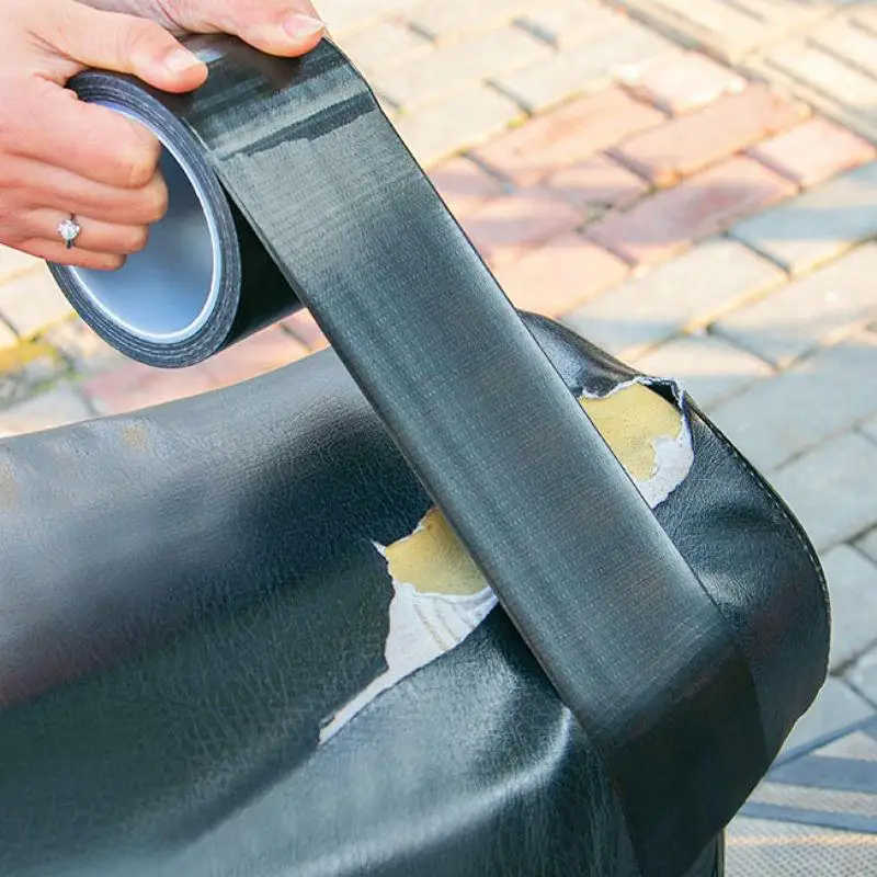 Self Adhesive Leather Repair Tape DIY Čierna opravárenská páska pre pohovky autosedačky kabelky bundy nábytok nábytok kožená náplasť