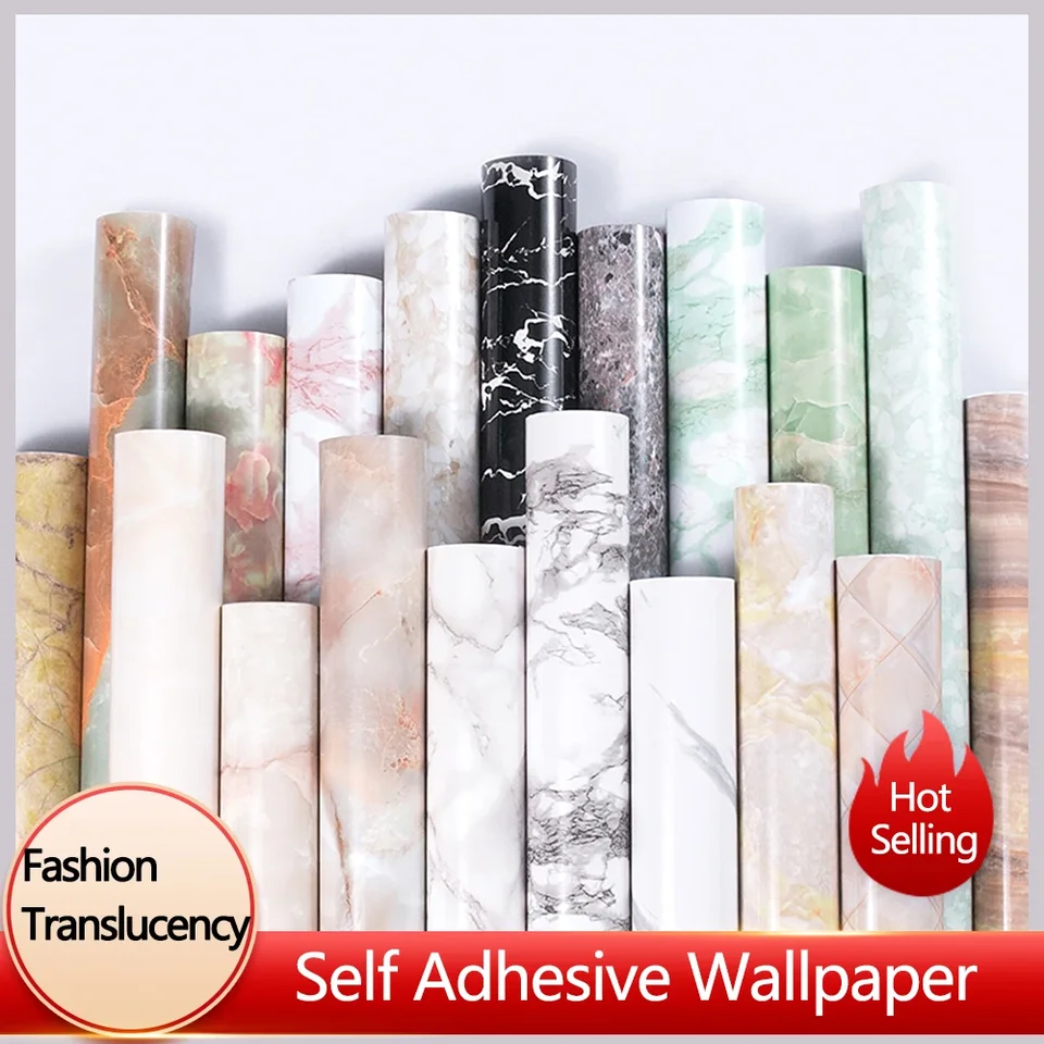 Self Adhesive tapety mramorový vzor kuchyňa Kuchynský vodotesný olej odolný proti nečistotám odolným voči nábytkom nábytku tapety