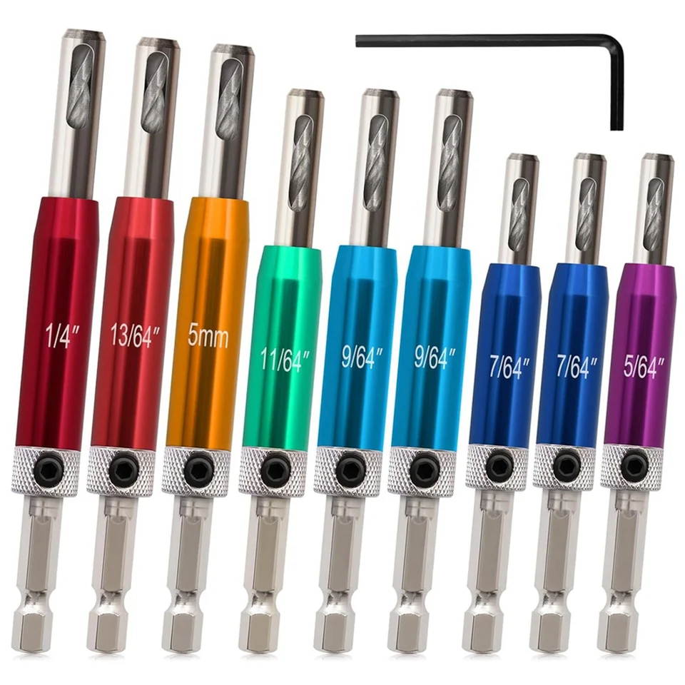 Self Centering Bit Bit Set 1/4inch Hex Shank Vix Bit, 5/64in až 1/4in Center Bit Bit Set Custom Pinge Bit Bit Bit Set