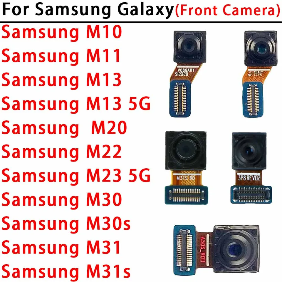 Selfie Camera pre Samsung Galaxy M10 M11 M13 M20 M22 M23 M30 M30S M31 M31S 5G 5G predná predná kamera smerujúca k náhradným dielom