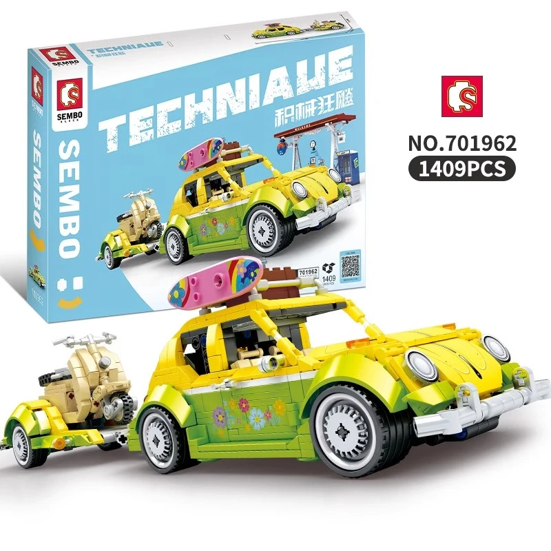 SEMBO CAR BENOVÁ STAVÁ STAVY BLAKY MINIATRE SCENE MODLAD MODEL OZOBILY MOTORY