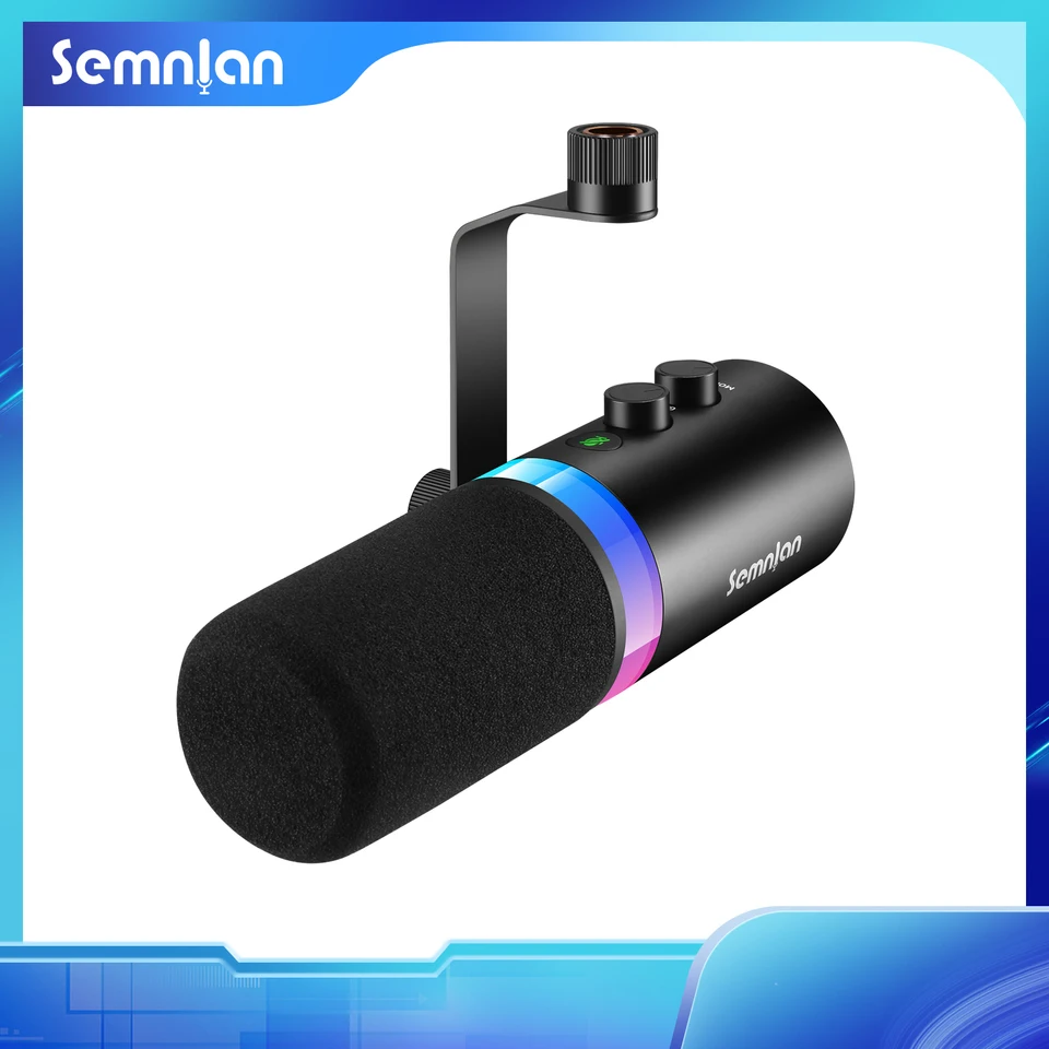 SEMNLAN LM20 USB/XLR DYNAMIC MIKROFÓNOVÝ DOTALOM MULE-MUTE CONGEL A CONTROL ALEBUL