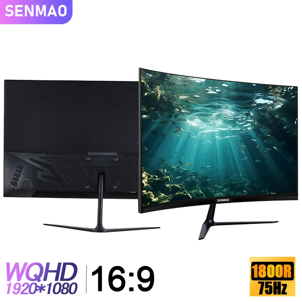 Senmao 27 palcový PC Gamer Monitor 75 Hz MVA LCD Displej HD Desktop Gaming Computer Screen HDMI 1920*1080