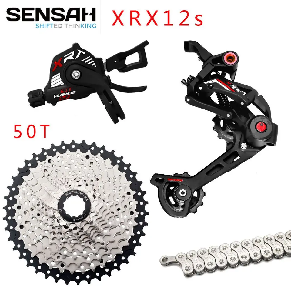 Sensah XRX 1x12 Speed ​​M9100 Mountain Bicykel Bike Drerailleurs 50/52T zotrvačník YBN 12 Chain Cassette