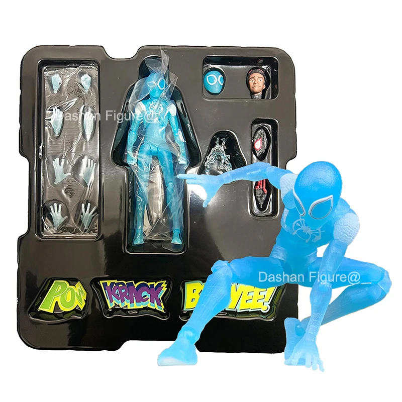 Sentinel Spider-Man Miles Morales Action Figure Obzaská do pavúkového veršového modelu 13cm SV Akcia neviditeľné míľové figúrky hračky