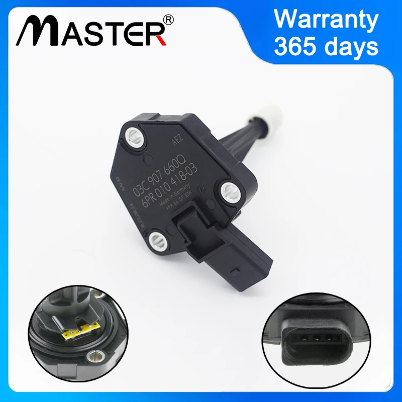 Senzor na úrovni motorového oleja 03C907660Q 03C907660AA pre VW Beetle Golf VII Jetta IV Polo Touareg 7p 2010-2018 3.0/4.2 03C 907 660 Q