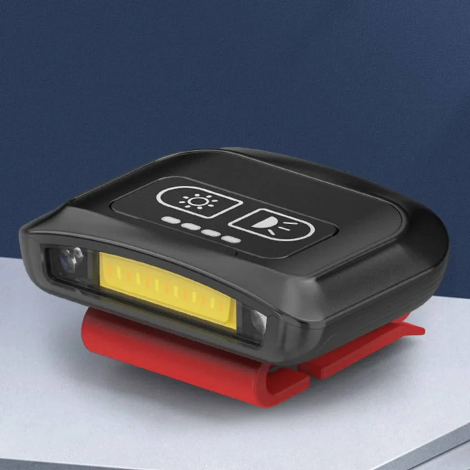 Senzor snímača pohybu COB HAT CLIP LIGHT USB Nabíjateľný indukčný svetlomet TORCH TORCH OUTHODOROVÉ KAMPING VYHĽADÁVANIE SVETLO