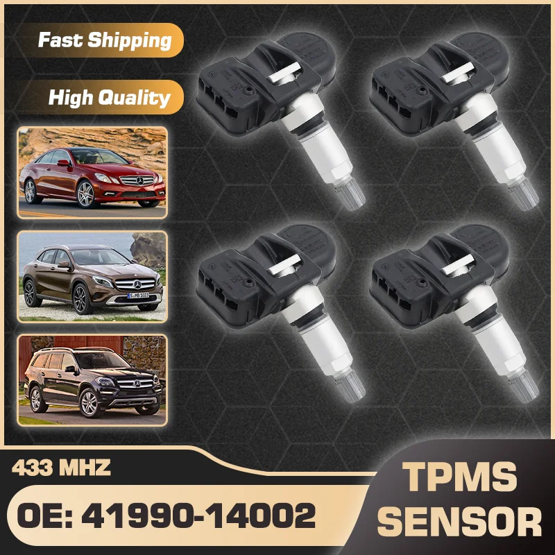 Senzor tlaku TPMS 41990-14002 pre Mercedes-Benz E Mercedes-Benz GLA-trieda Mercedes-Benz GL-Class 2009-2017 433 MHz
