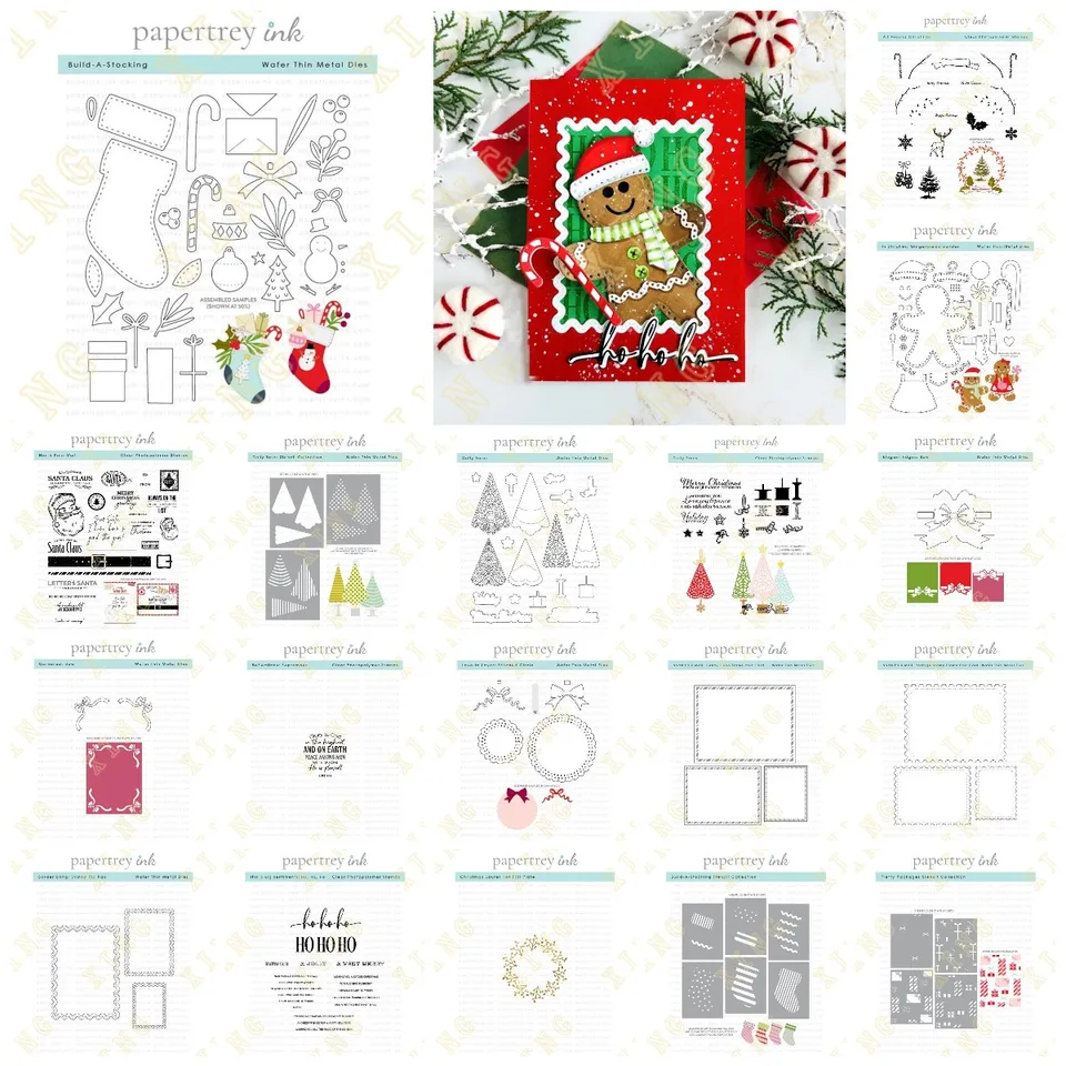 September vianočné sentimenty Bow Metal Cutting Dies Stamps Stencil Hot Foil Scrapbooking Album Decoration Craft for Card pre domácich majstrov