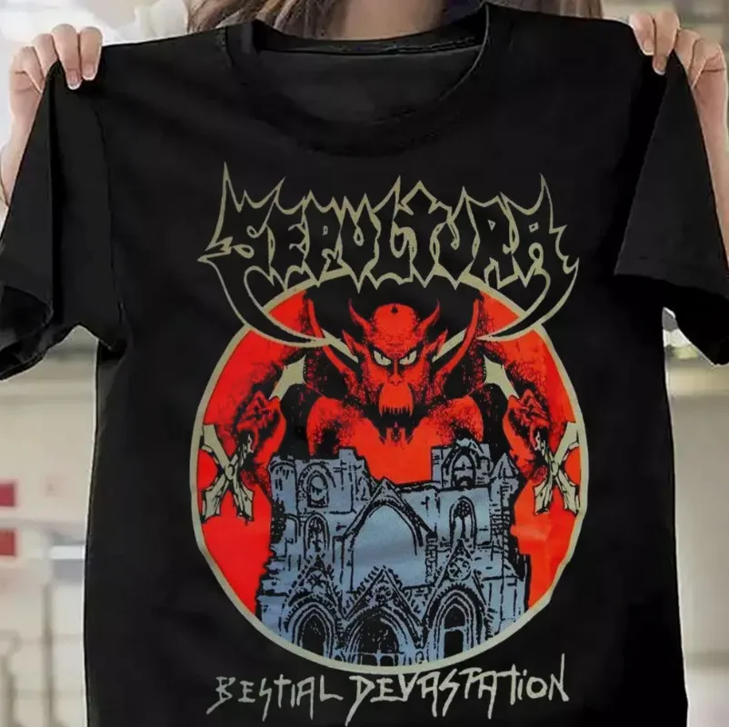 Sepultura Band Darček pre fanúšikov čiernu košeľu celú veľkosť