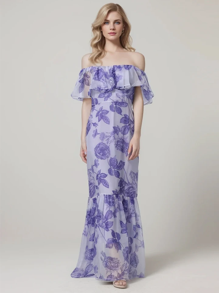 Seqinyy elegantné dlhé šaty letná jar Nový módny dizajn Ženy dráha s krátkym rukávom Vintage kvetinové tlač Slim Party
