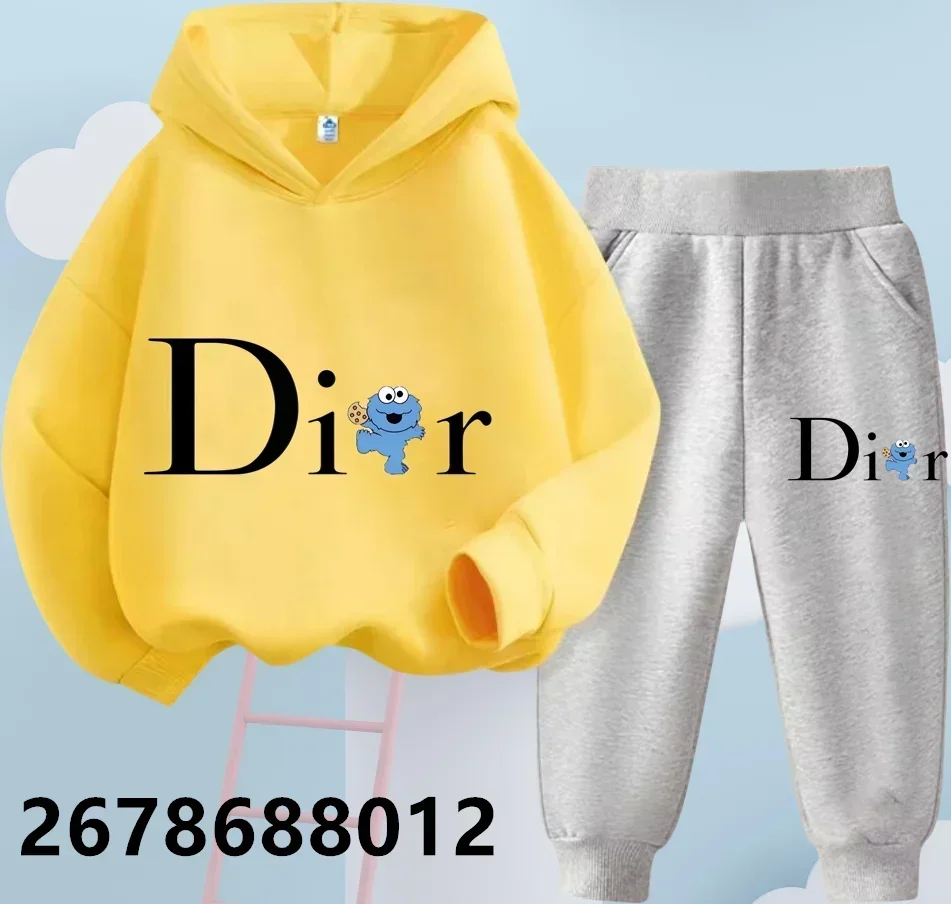 Sesame Street Elmo Cartoon Tlač zábavné deti Outdoor Sports Hoodie Kids Clothing Cotton Boys Girls Multicalour Hoodie Set vo veku 4-14