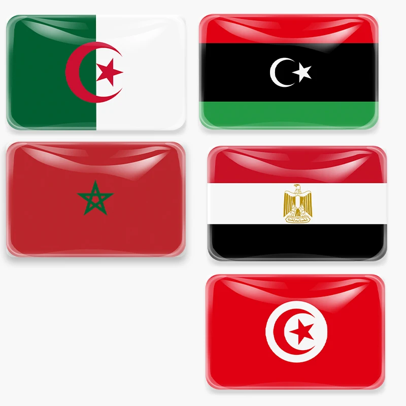 Severná Afrika Country Flag Magnet Egypt Egypt Líbya Tunisko Alžírsko Maroko