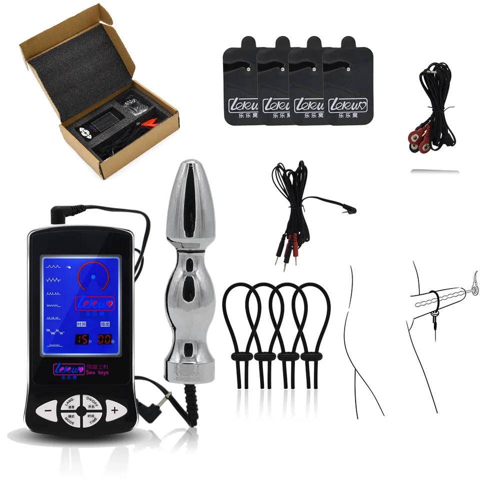 Sex Products Scrotum Ring Sex Hračky pre mužov Príslušenstvo Elektro šok pulz Massager Silikónový kohút prstene Penis zväčšenie penisu