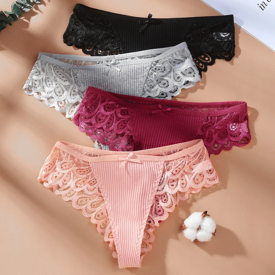 Sexy bezšvové tangá neviditeľné čipky spodná bielizeň Ženy Pohodlné nohavičky Intimáty spodnú bielizeň