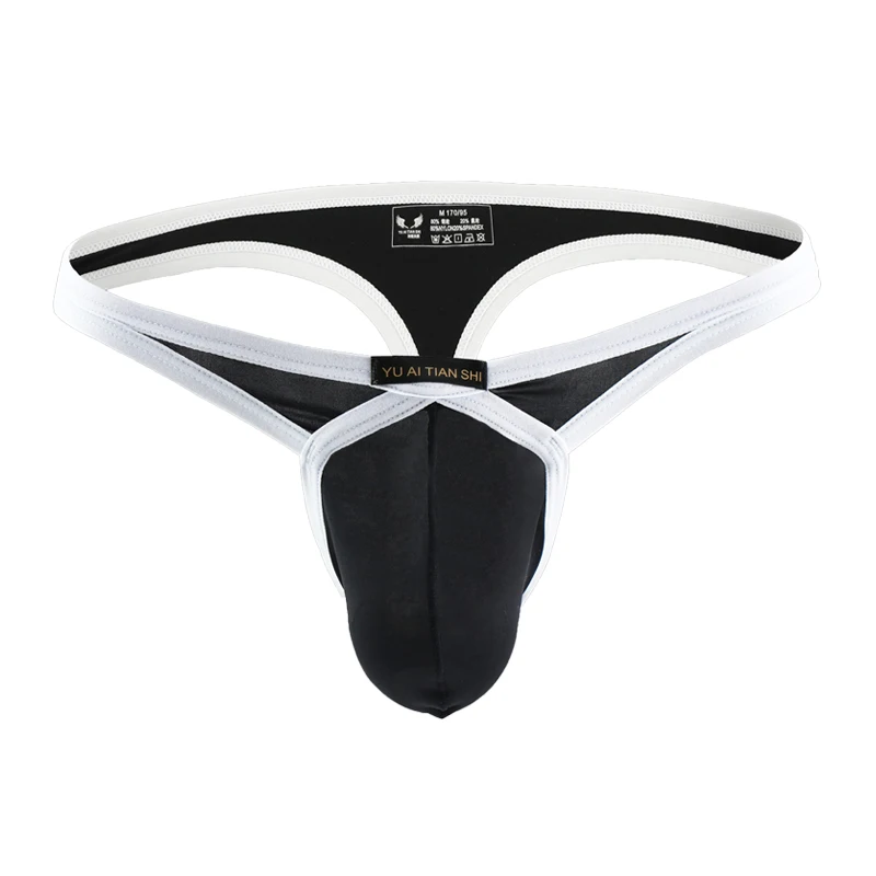 Sexy muži G-String/tangá bikiny homosexuáli Men Undwear Men t-Back Jockstrap Pánske nohavičky mužské penis u vrecka nohavičky