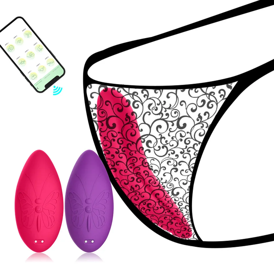 Sexy penetrácia, Aplikácia ovláda neviditeľné all inkluzívne lepidlo, dámske nosenie spodnej bielizne, vibrácie, skákanie vajec, produkt pre dospelých