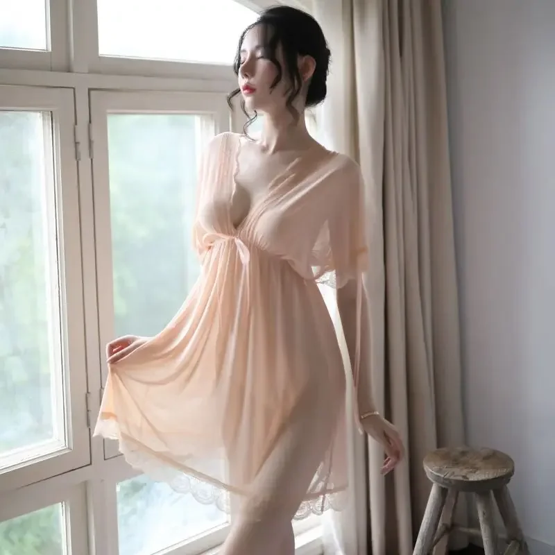 Sexy pyžamá dámske dámske letné voľné čipky nočné nočné nočné nosenie spodného prádla pijama nočné domáce oblečenie spiace pyžama ženské šaty hodváb