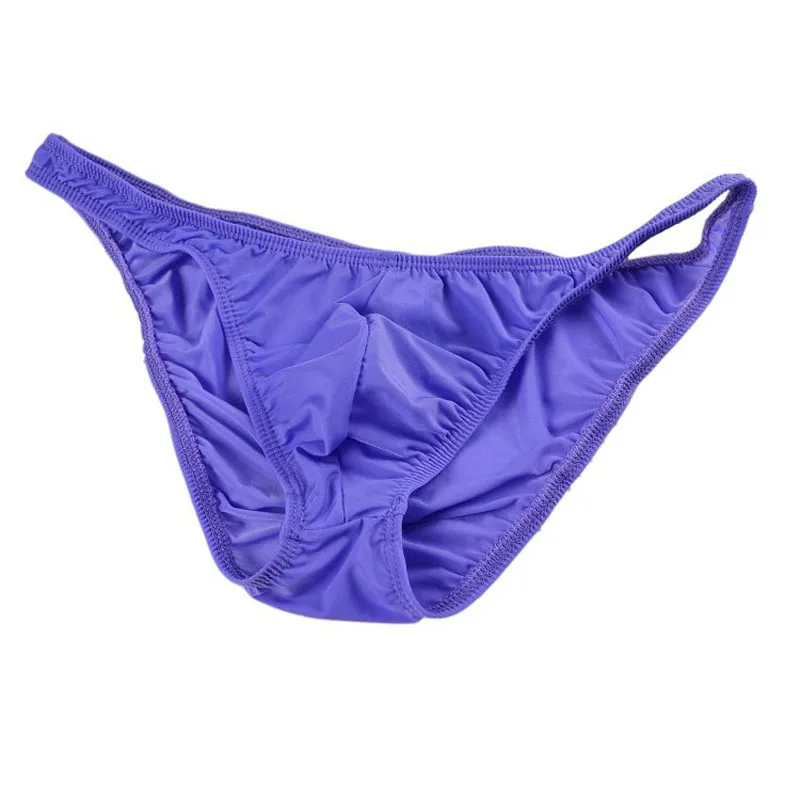 Sexy pánske spodné prádlo s nízkym pásom Mužské nohavičky Viskózne ľadové hodvábne priesvitné malé nohavičky ZJH054