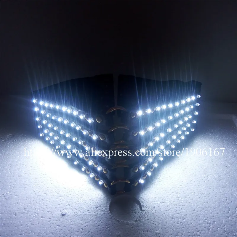 Sexy vedené ženy Dance Wear Led Luminous Suit Nestry Kostým pre ženy prijímajú vlastný dizajn