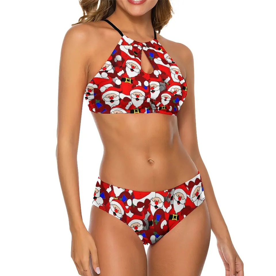 Sexy vianočné bikiny sada Santa Claus Stylish Bikini Plavecky