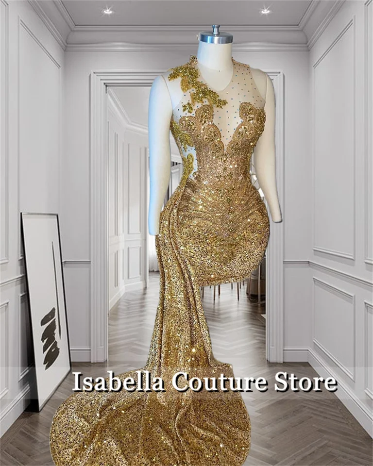 Sexy zlaté diamanty krátke plesové šaty pre čierne dievča bočné vlak narodeniny Mini koktail Party Homecoming Gowns plášť na mieru prispôsobené