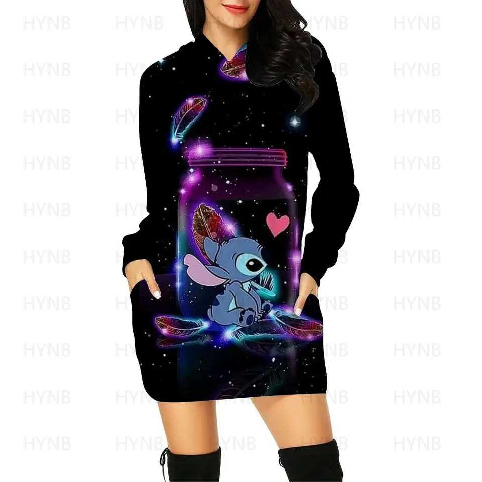 Sexy šaty mikiny plesové šaty dlhé rukávy elegantné žena večer Disney Luxury Party Mini sveter šaty steh elegantné ženy y2k
