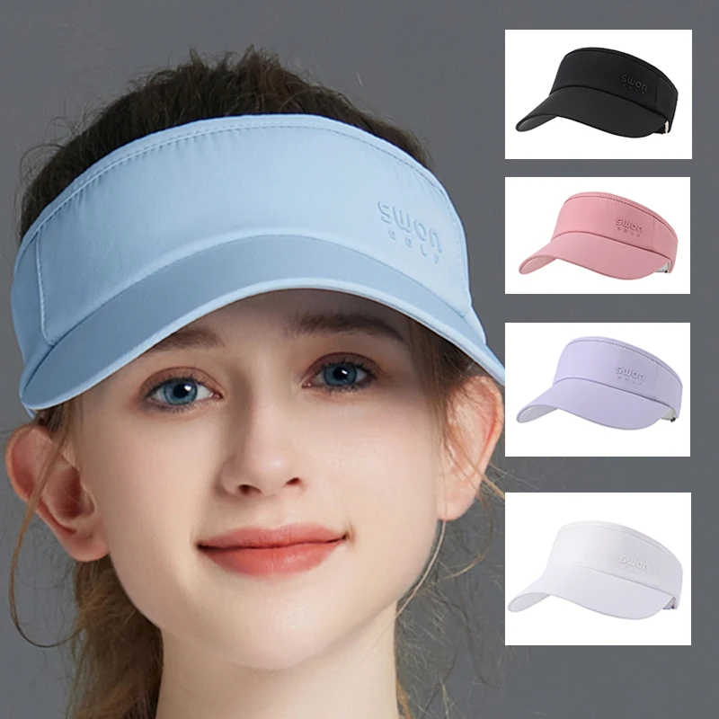 SG Outdoor Sun Ochrana Golf Cap Dámske športy Topless Golf Hat UV-PROFOOF NEPREVENÉ SUNNÉ VZORNÉ LADIES Dámske listy tlačené tenisové klobúky