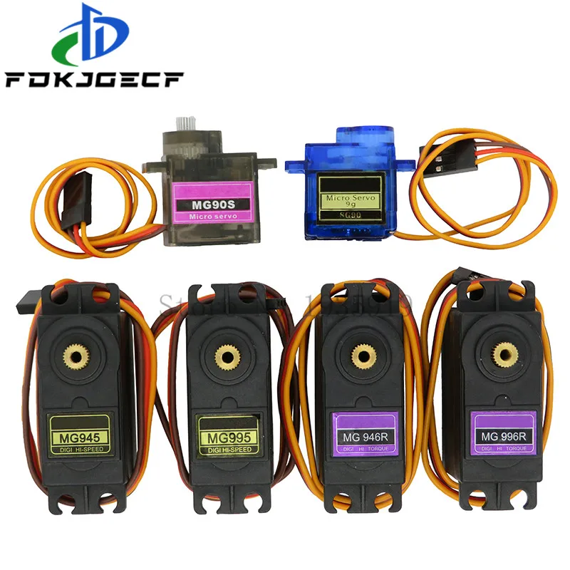 SG90 MG90S MG945 MG946 MG995 MG996 SERvo Metal Gear pre model vrtuľníka pre Arduino UNO DIY MG946R MG996R