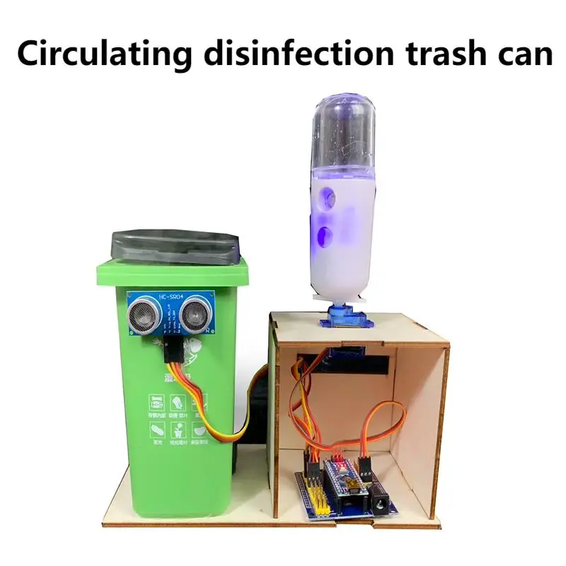 SG90 RECYKLÁCIA DESINFECTION WORSH Can Robot Ultrazvuk ručne vyrábaný odpadky pre Arduino Robot DIY Kit Nano Programmable Robot Kit