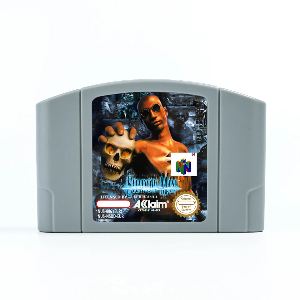 Shadow Man Game Cabtridge pre 64 bitov PAL Eur Consoles N64 Game Card