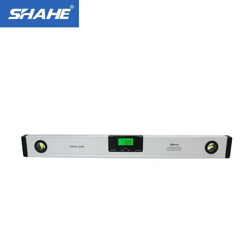 Shahe Digital Spirit Level 600 mm Elektronická úroveň 360 stupňov inklinometru s magnetskými digitálnymi uhlovím uhlom