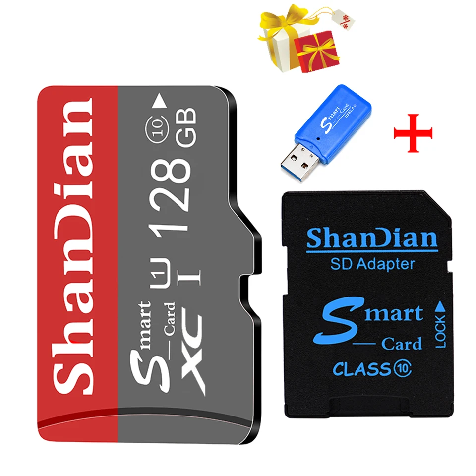Shandian Original Smart SD Card 64 GB Class 10 Pamäťová karta Smart SD 16 GB 32 GB TF Card Smart