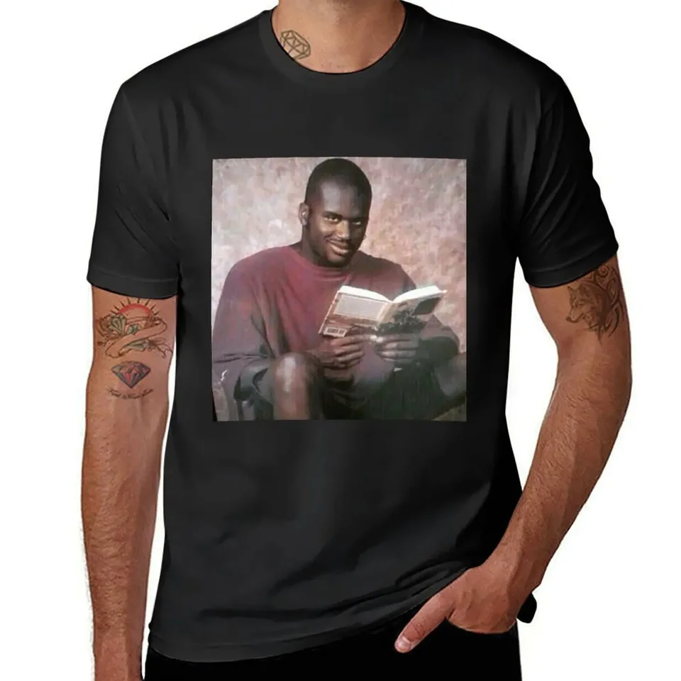Shaq čítanie tričko Roztomilé oblečenie hippie oblečenie rýchlo sušené čierne tričká pre mužov