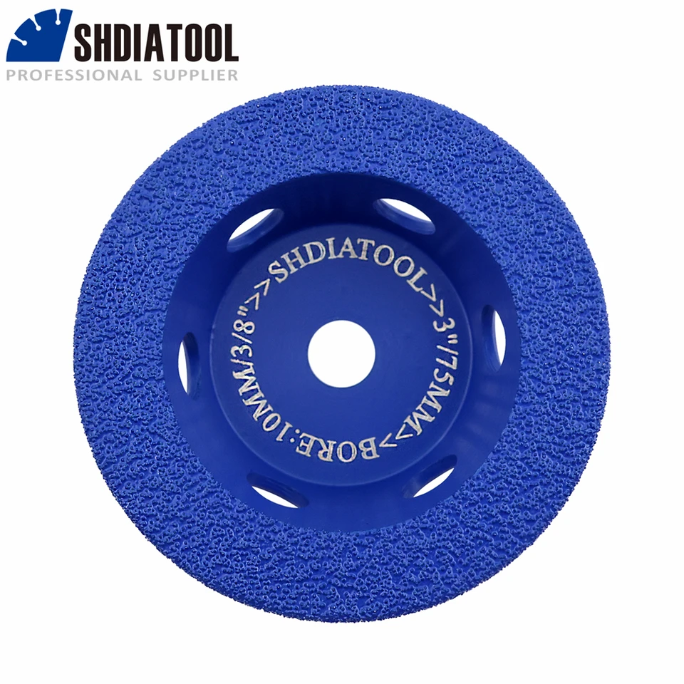 Shdiatool 1pc 75 mm diamantové brúsenie kolesa Abrazívny disk 3inch vrtu110 mm rukový uhol brúsky Granite Mramor kremeň