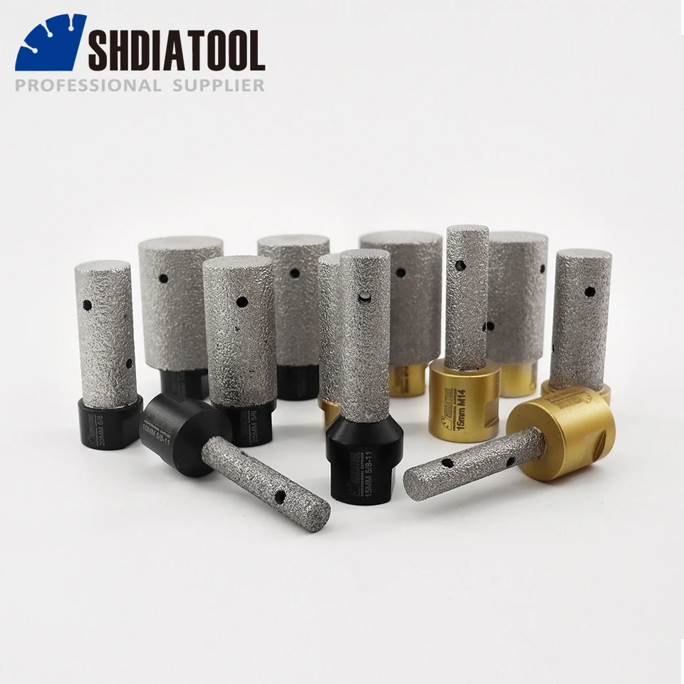 SHDiatool 1pc Diamond Finger Bits 10/15/20/20/30/35 mm frézka pre dlaždice Mramor Zväčšenie keramiky Otvára