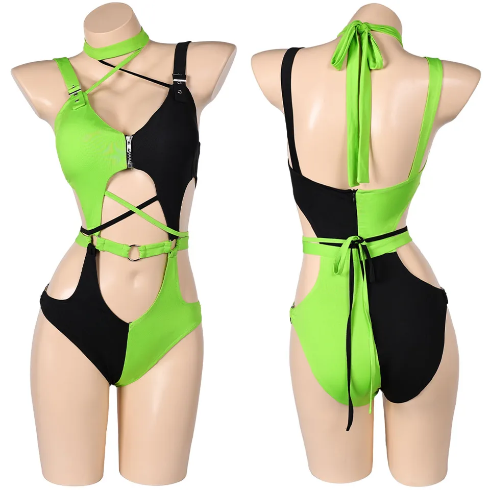 Shego Cosplay fantasy sexy spodná bielizeň spodná bielizeň Karika