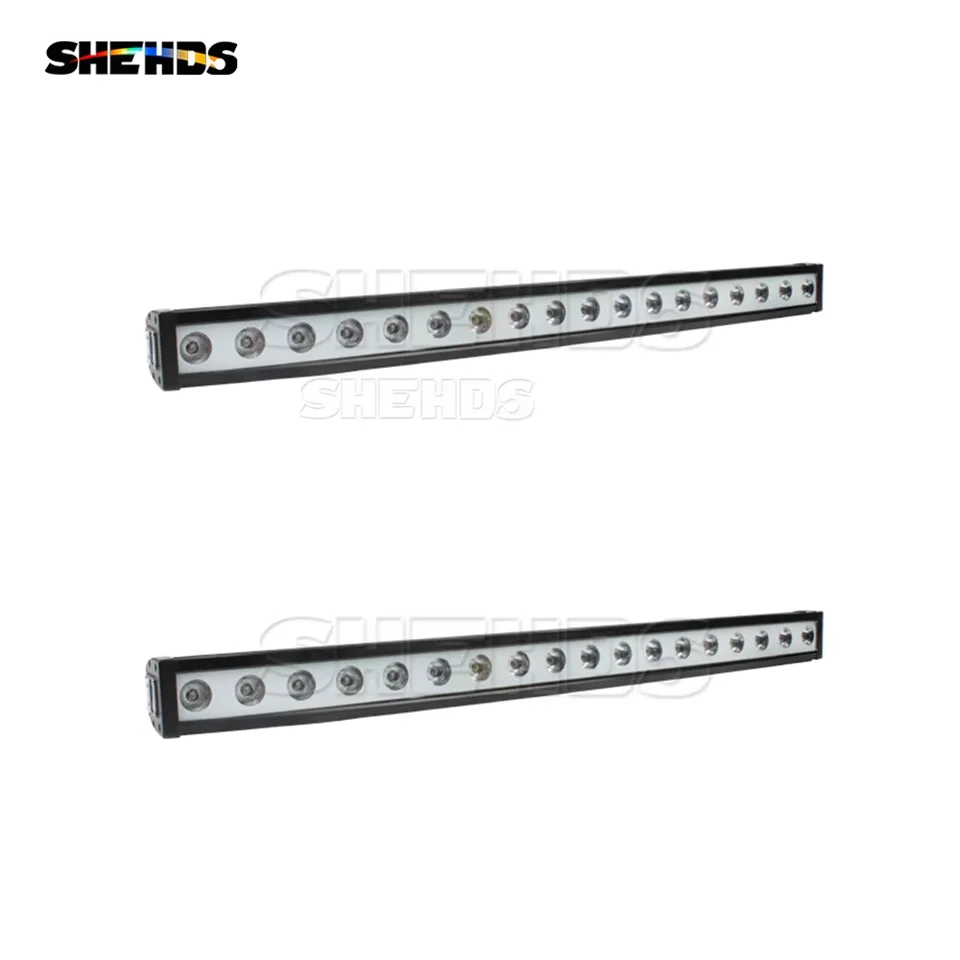 Shehds 1/2pcs LED vodotesné IP65 18x12W RGBW WALL WALLE 4in1 Lighting Bar DJ Disco Party