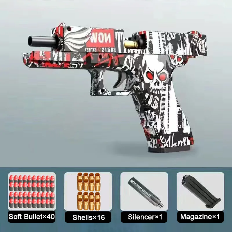 Shell Ejecting Colt Toy Gun for Kids Boys Bezpečné hračky pištoľ vek 5+ natáčanie hry narodeniny darček Dropship Dropship