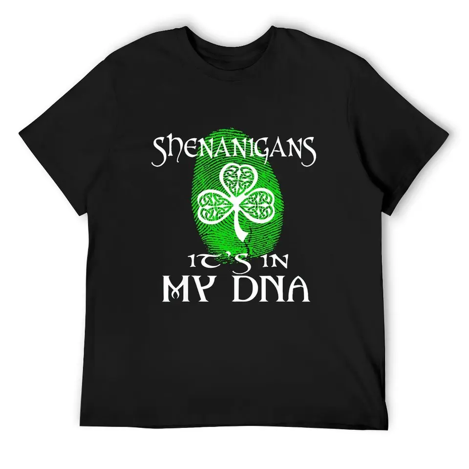 Shenanigans je to v mojej DNA Shamrock Celtic Gaellic Darčekové tričko Nové vydanie plus veľkosť oblečenia topy luxusné oblečenie mužov