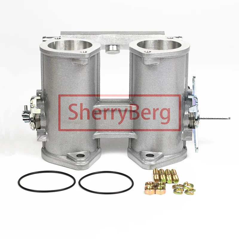 Sherryberg 45dCoe 45 DCOE 45 mm DCOE TWIN 45MM skloňové telá tela + vstrekovanie palivovej koľajnice pre Weber/Dellorto/Solex DCOE/DHLA CARBAR