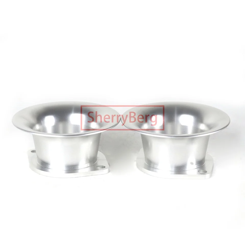 Sherryberg pár 45 mm priemer. DCOE IDF IDA TROTTLE BLODY CARB CARBURETOR Air Horns Stacks for Weber/EMPI/Fajs/Dellorto/Solex/Emp