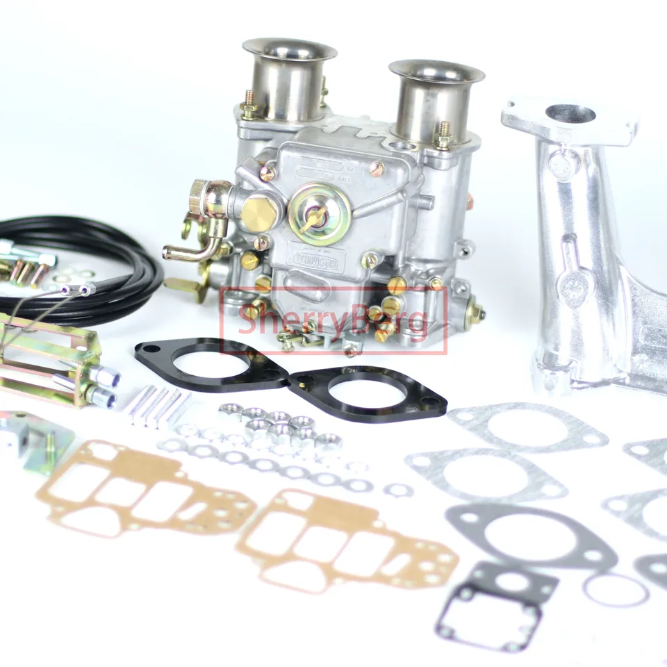 Sherryberg Vergaser Kit Súprava prepojenia pre Mg Midget Austin Healey Sprite 1275ccm Weber 40dcoe Doppelvergaseranlage