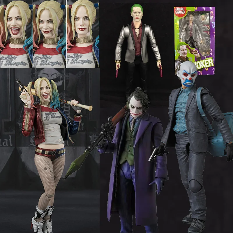 SHF Harley Quinn akčná figúrka Disney Mafex 051 015 Joker Heath Ledger Temný rytier zbera