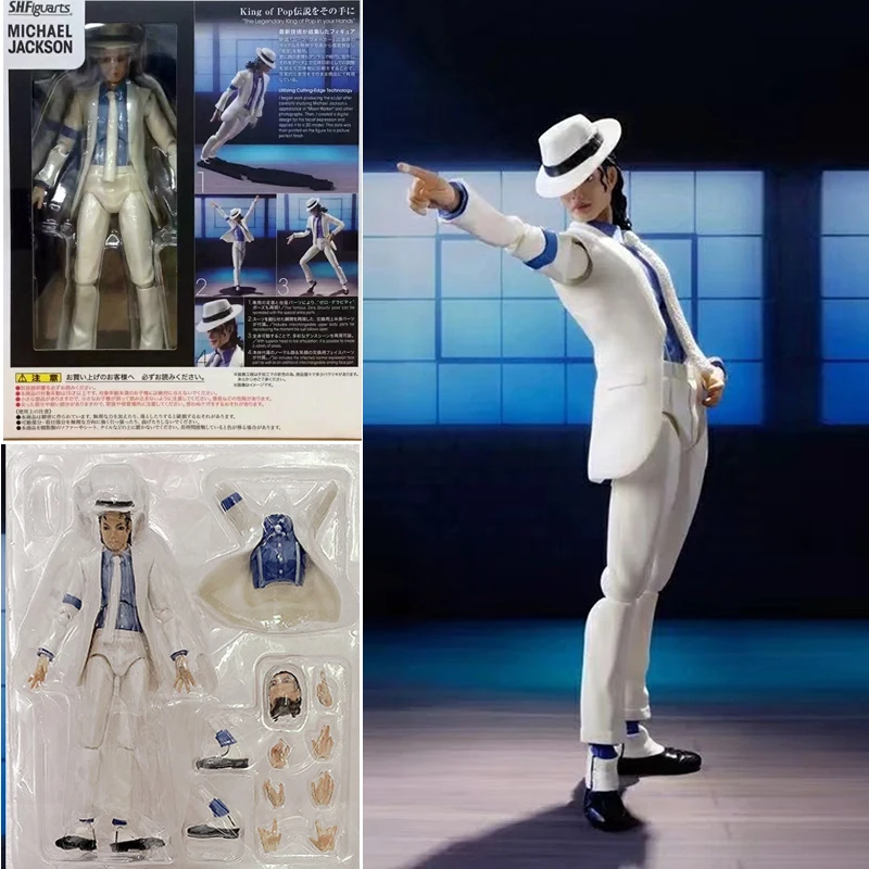 SHF Michael Jackson akčná figúrka Michael Smooth Criminal Moonwalk Action figure Model Toy Doll Gift