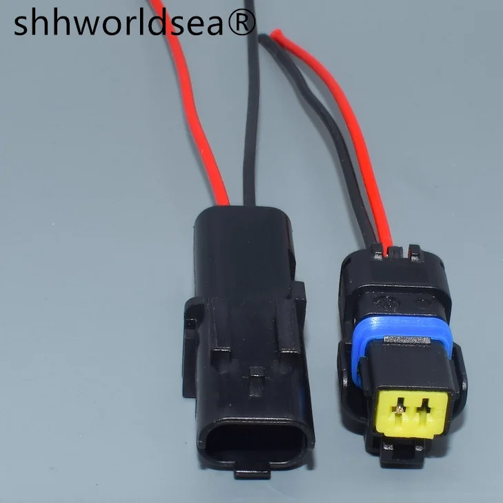 Shhworldsea 1ks 1,5 mm 2pin 2pin samec samecu vodu Teplota snímača Plug otáčanie konektora svetla pre Renault Peugeot Citroen