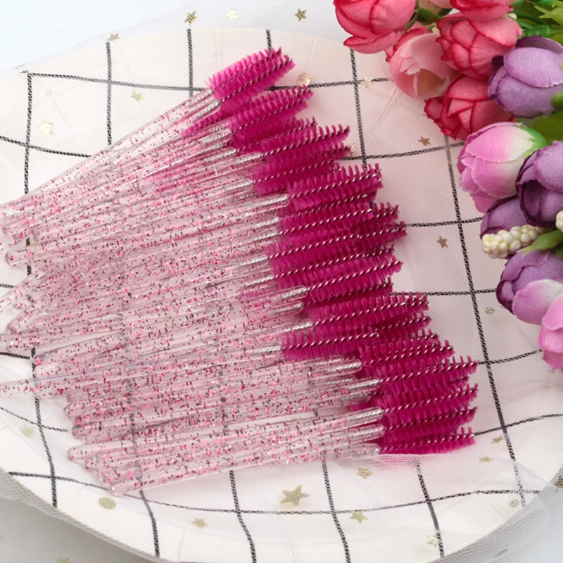 Shidisahngpin Nový jednorazový jednorazový 5/50ks krištáľový make -up kefový kefový kef